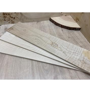 Клён Белый Явор, Волнистый накладка для электрогитары Тангент АА Волна АА 8,5х110х520 мм-4