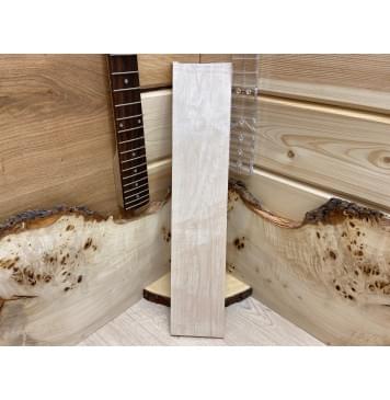 Клён Белый заготовка накладки для электрогитары Тангент АА 8х100х510мм-0