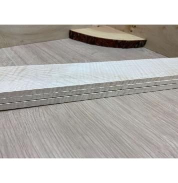 Клён Белый Явор, Волнистый заготовка накладки для электрогитары Смешанный ААА Волна ААА 8х67х535 мм-2