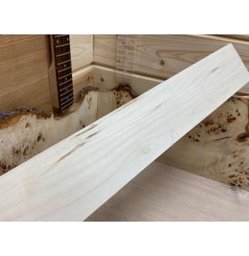 Клён Чёрный заготовка накладки для электрогитары Смешанный АА 7х100х565 мм -0