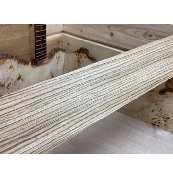 Зебрано заготовка накладки для бас-гитары Радиал АА 9х98х700мм-0