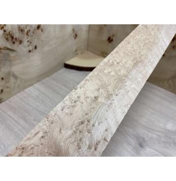 Клён "Птичий Глаз" заготовка накладки для бас-гитары Смешанный А Волна АА 8х70х700мм (уценка - сучок)-3