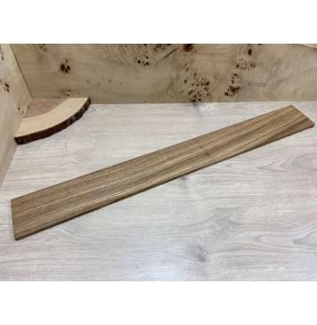 Зебрано заготовка накладки для бас-гитары Радиал АА 10х95х760 мм-0