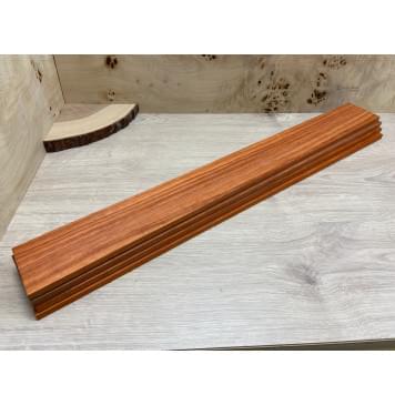 Падук заготовка накладки для бас-гитары Смешанный ААА 9х81х755 мм-2