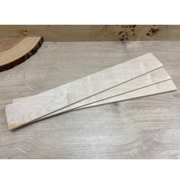 Клён Белый заготовка накладки для электрогитары Смешанный АА 8х74х525 мм-3
