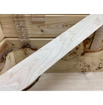 Клён Белый заготовка накладки для электрогитары Тангент ААА 7,5х75х570 мм-0