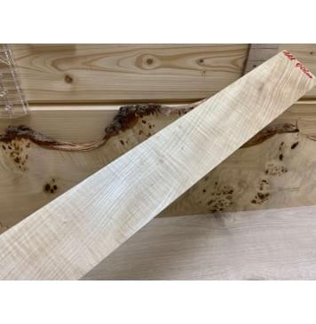 Клён Белый Явор, Волнистый  заготовка накладки для электрогитары Смешанный АА Волна А 7х78х515мм-3