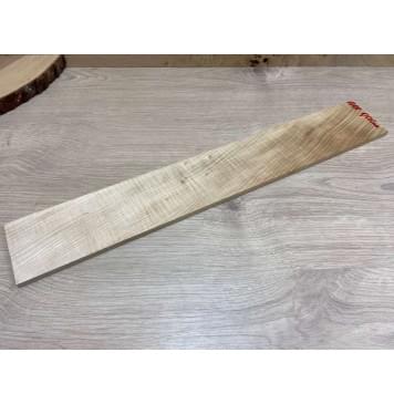 Клён Белый Явор, Волнистый  заготовка накладки для электрогитары Смешанный АА Волна А 7х78х515мм-2