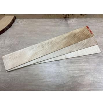 Клён Белый Явор, Волнистый  заготовка накладки для электрогитары Смешанный АА Волна А 7х78х515мм-1