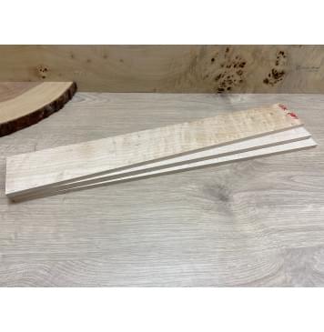 Клён Облачко заготовка накладки для электрогитары Смешанный АА Волна А 8х72х525 мм -1