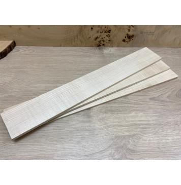 Клён Белый заготовка накладки для электрогитары Радиал АА 7,5х78х540 мм-1