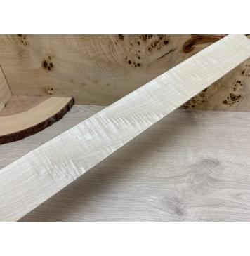 Клён Белый Явор, Волнистый  заготовка накладки для электрогитары Смешанный ААА Волна А 8х64х600 мм-4