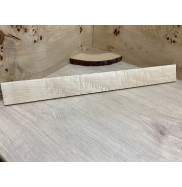 Клён Белый Явор, Волнистый  заготовка накладки для электрогитары Смешанный ААА Волна А 8х64х600 мм-3