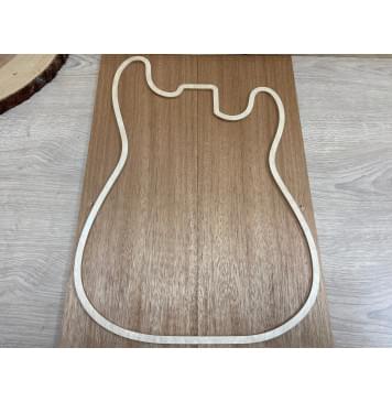 Махагон Кая заготовка на топ Радиал АА 7,5х176х500 мм - 2шт. (книжкой)-0