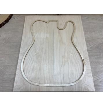 Клён Белый заготовка на топ Тангент АА 12х193х485 мм - 2шт. (книжкой)-4