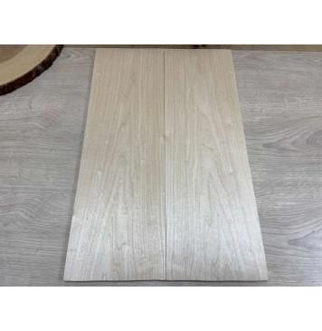 Клён Белый заготовка на топ Тангент АА 11х166х515 мм - 2шт. (книжкой)-0