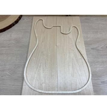 Клён Белый заготовка на топ Тангент АА 11х166х515 мм - 2шт. (книжкой)-1