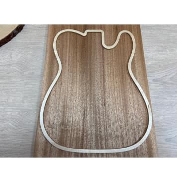 Махагон Кая заготовка на топ Радиал АА 13х177х525 мм - 2 шт. (книжкой)-2