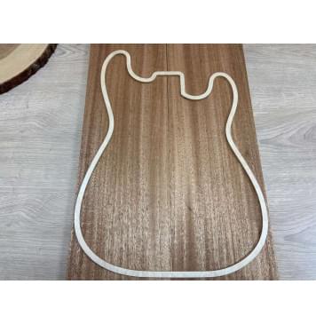 Махагон Кая заготовка на топ Радиал АА 20х175х530 мм - 2 шт. (книжкой)-1