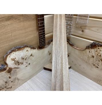 Зебрано заготовка накладки для электрогитары Радиал ААА 8х68х550 мм-3