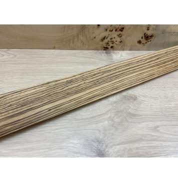 Зебрано заготовка накладки для бас-гитары Радиал АА 9х65х620 мм-0