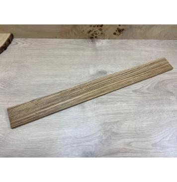 Зебрано заготовка накладки для бас-гитары Радиал АА 9х65х620 мм-3