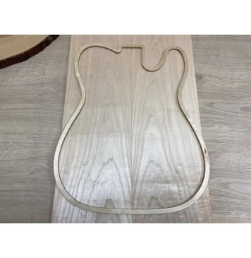 Клён Белый заготовка на топ Тангент АА 10х164х530 мм - 2шт. (книжкой)-1