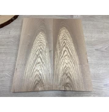 Ясень Оливковый заготовка на топ Тангент А 18х180х420 мм - 2шт. (книжкой)-0