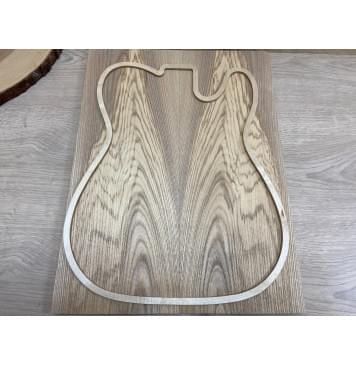 Ясень Оливковый заготовка на топ Тангент ААА 19х177х470 мм - 2шт. (книжкой)-2