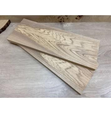 Ясень Оливковый заготовка на топ Тангент ААА 19х177х470 мм - 2шт. (книжкой)-1