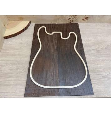 Венге заготовка на топ Смешанный АА 7х180х550мм - 2шт. (книжкой) Венге заготовка на топ Смешанный АА 7х180х550мм - 2шт. (книжкой)-1