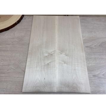 Клён Белый заготовка на топ Тангент А 7,5х180х550мм - 2шт. (книжкой)-0