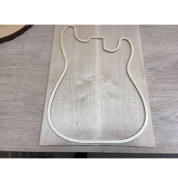 Клён Белый заготовка на топ Тангент А 7,5х180х550мм - 2шт. (книжкой)-1