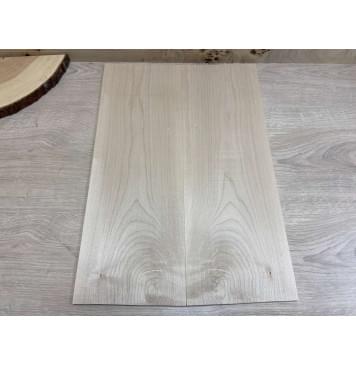 Клён Белый заготовка на топ Тангент АА 6,5х180х520мм - 2шт. (книжкой)-2