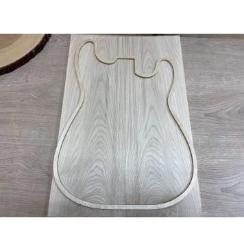 Клён Белый заготовка на топ Тангент АА 11х170х510мм - 2шт. (книжкой)-1