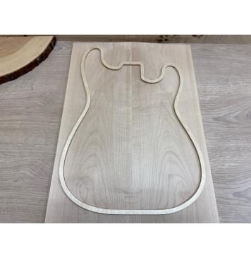 Клён Белый заготовка на топ Тангент АА 8х184х535мм - 2шт. (книжкой)-1