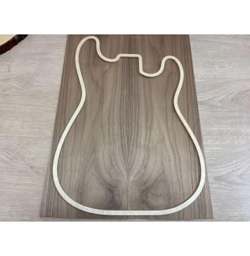 Орех Американский заготовка на топ Тангент ААА 3,5х180х540мм - 2шт. (книжкой)-3