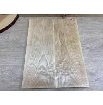 Ясень Белый Волнистый заготовка на топ Смешанный ААА Волна А 20х170х460 мм - 2шт. (книжкой)-0