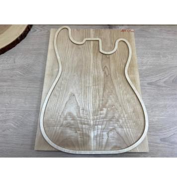 Ясень Белый Волнистый заготовка на топ Смешанный ААА Волна А 20х170х460 мм - 2шт. (книжкой)-2