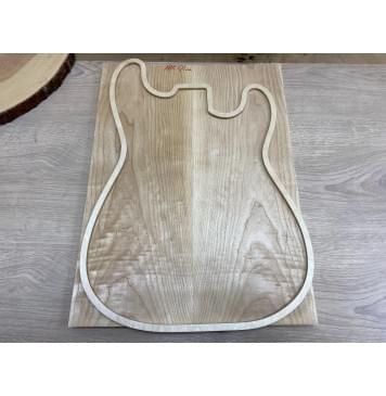 Ясень Белый Волнистый заготовка на топ Смешанный ААА Волна А 20х170х460 мм - 2шт. (книжкой)-4