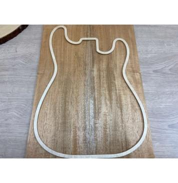 Махагон Гондурасский заготовка на топ Радиал АА 9х180х550 мм - 2 шт. (книжкой)-4