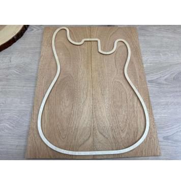 Махагон Гондурасский заготовка на топ Тангент ААА 10х190х490 мм - 2 шт. (книжкой)-0