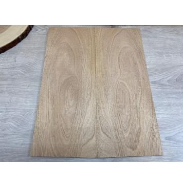 Махагон Гондурасский заготовка на топ Тангент ААА 10х190х490 мм - 2 шт. (книжкой)-1