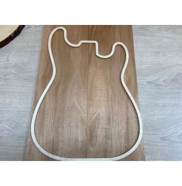 Махагон Кая заготовка на топ Смешанный ААА 11х172х520 мм - 2шт. (книжкой)-2