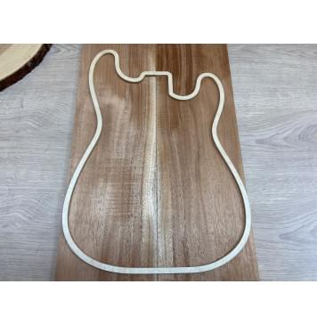 Махагон Кая заготовка на топ Смешанный ААА 12х170х520 мм - 2шт. (книжкой)-3