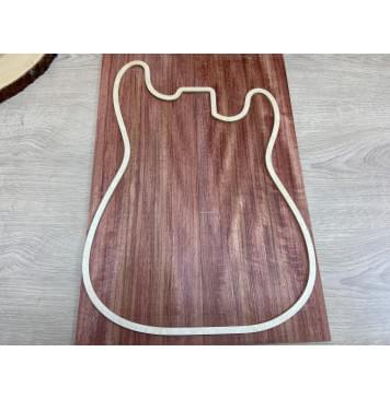 Бубинго заготовка на топ Радиал ААА 6,5х170х530 мм - 2шт. (книжкой)-1