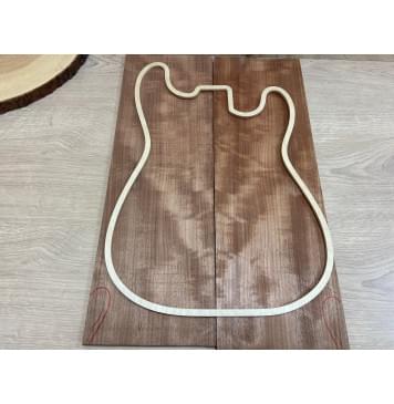 Макоре Пламя заготовки на топ Радиал АА 10х175х540мм АА - 2 шт.(книжкой)-1