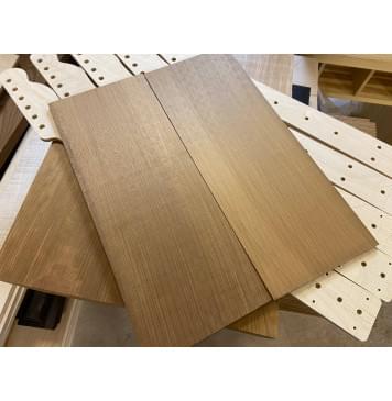 Клён Белый (Печёный) заготовка на топ для Тревел гитары Радиал АА 7х152х390 мм 2 шт Книжкой-0