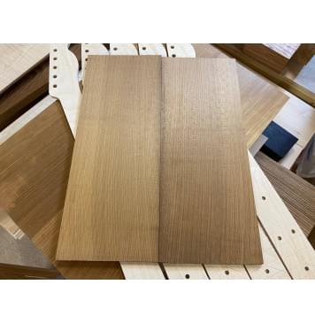 Клён Белый (Печёный) заготовка на топ для Тревел гитары Радиал АА 7х152х390 мм 2 шт Книжкой-1