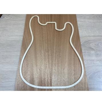 Махагон Кая заготовка на топ Смешанный А 8х180х550 мм - 2 шт. (книжкой)-2